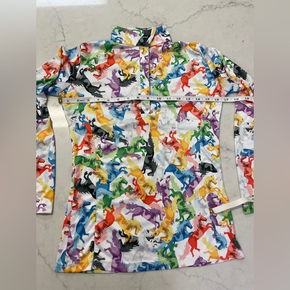 Equestrian Horse Show Long Sleeve Vented Shirt  Size Large - Picture 3 of 14